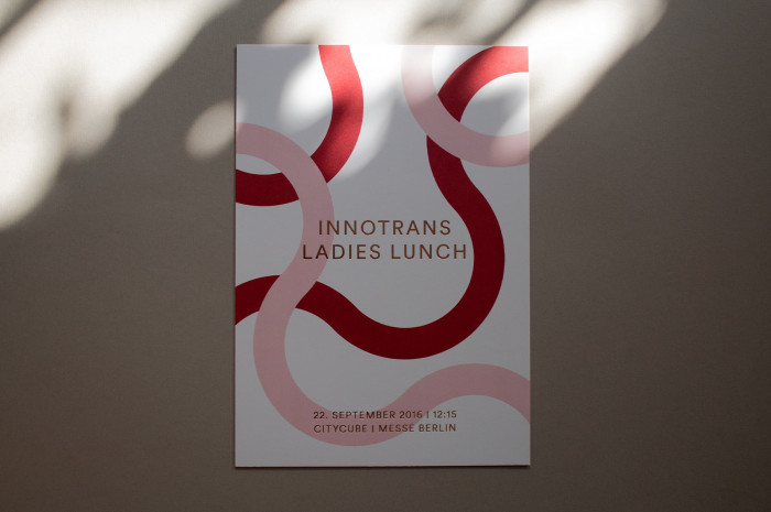 Ladies Lunch 2016 Flyer Print Heißfolienprägung