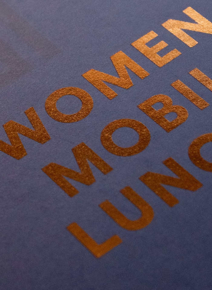 WIM Luncheon 2019 Print Flyer Heißfolienprägung