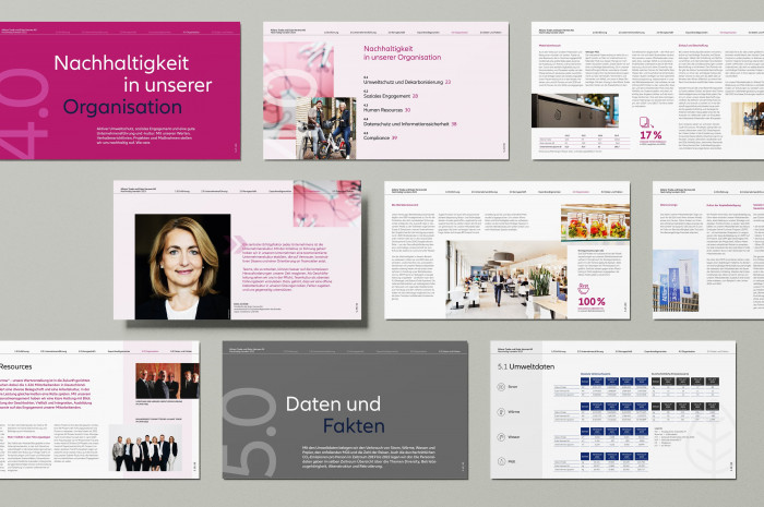 Allianz Trade & Euler Hermes AG Bericht Nachhaltig handeln Editorialdesign