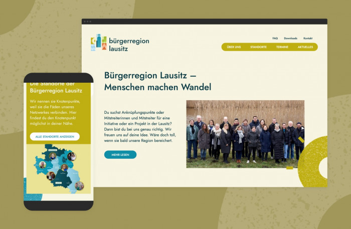 Bürgerregion Lausitz Corporate Design Webdesign Bürgerregion Lausitz Corporate Design Webdesign