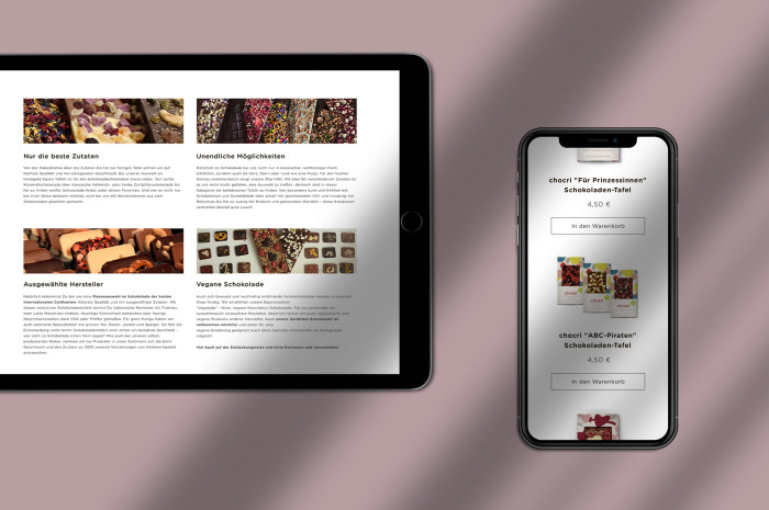 chocri Responsive Webdesign Onlineshop