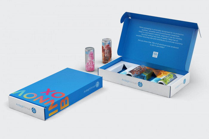 Ardagh Innovation Box vollständige Ansicht des Packaging