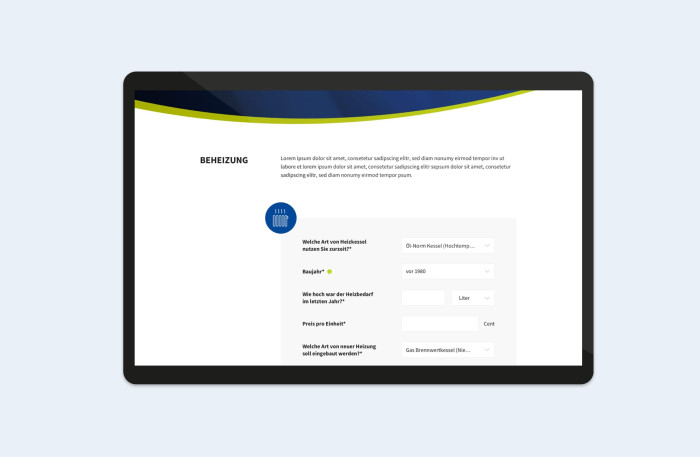 BGA Energieeffizienz-Kampagne Kampagnen Website Investitionsrechner