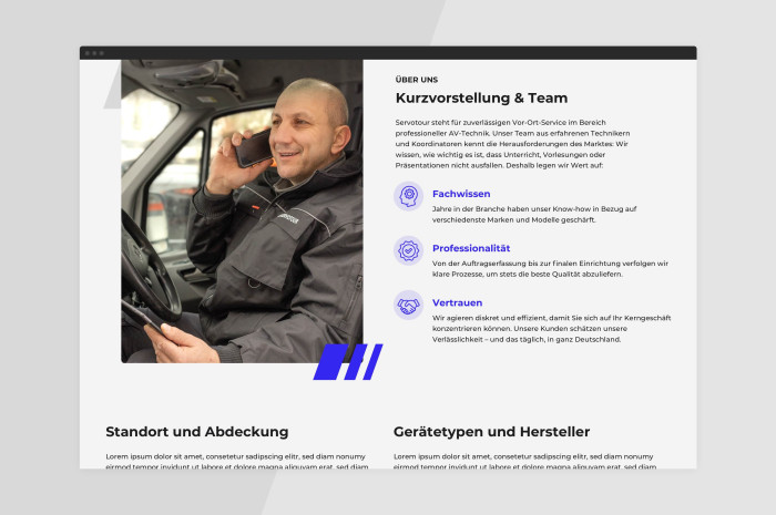 Servotour Responsive Onepager Servotour Responsive Onepager