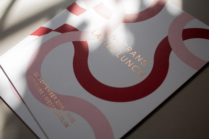 Ladies Lunch 2016 Flyer Print Heißfolienprägung Ladies Lunch 2016 Flyer Print Heißfolienprägung