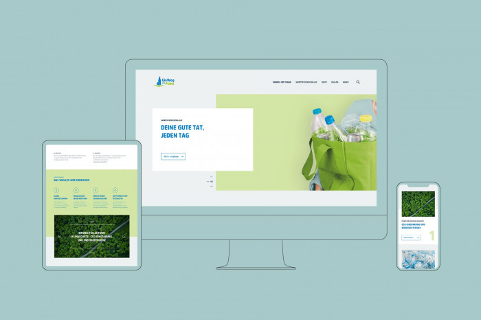 EinWeg mit Pfand Responsive Webdesign